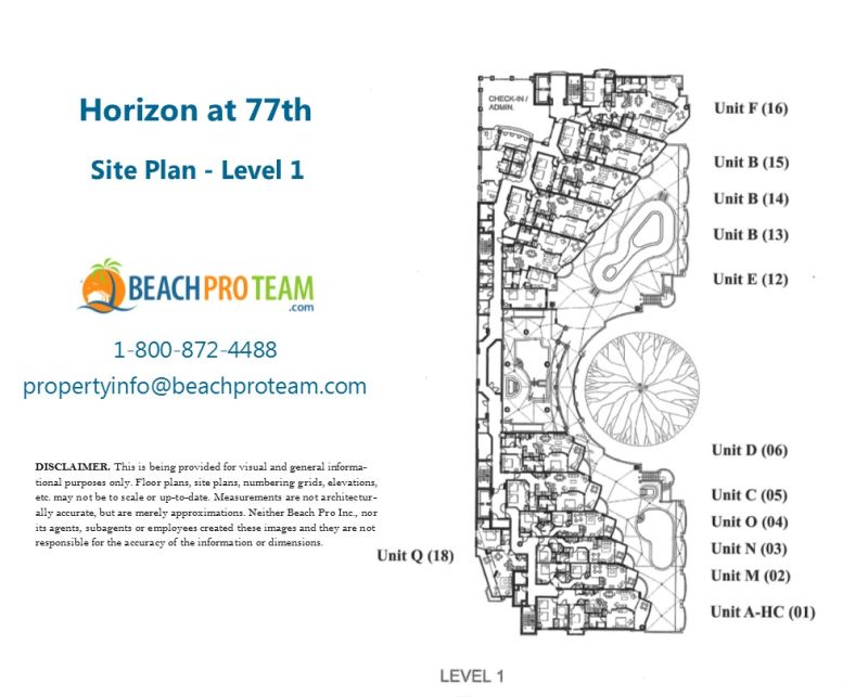 Horizon at 77th Site Plan Level 1